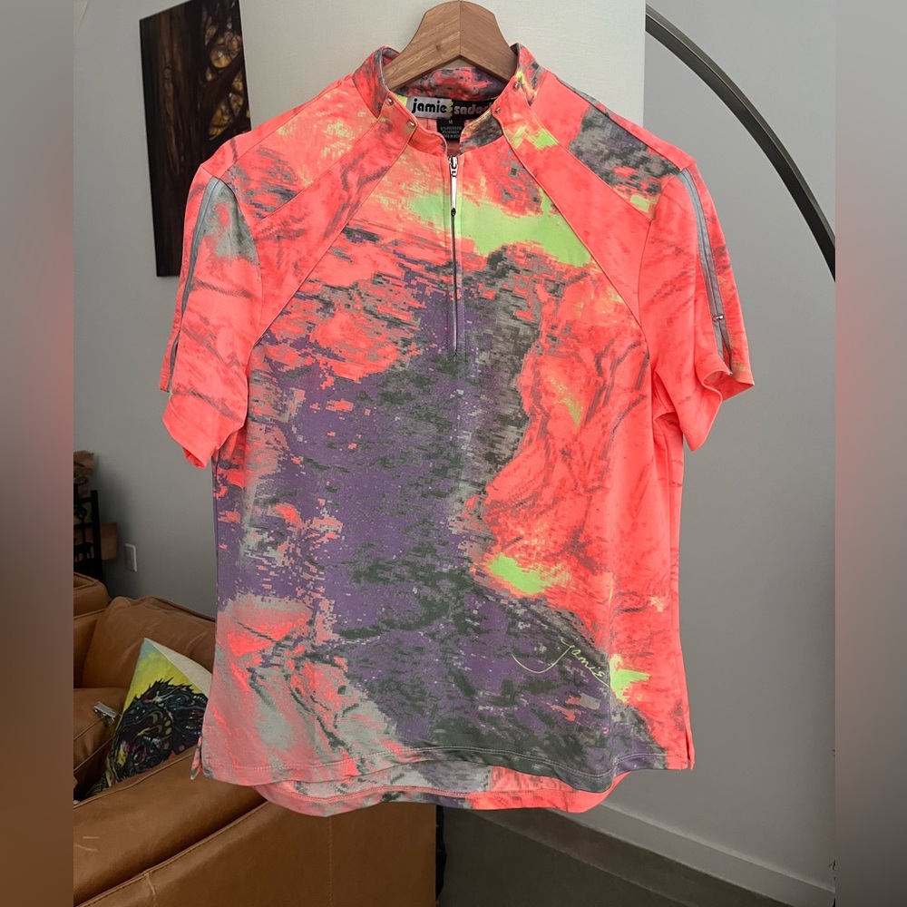 Jamie Sadock Short Sleeve 1/4 Zip Golf Polo